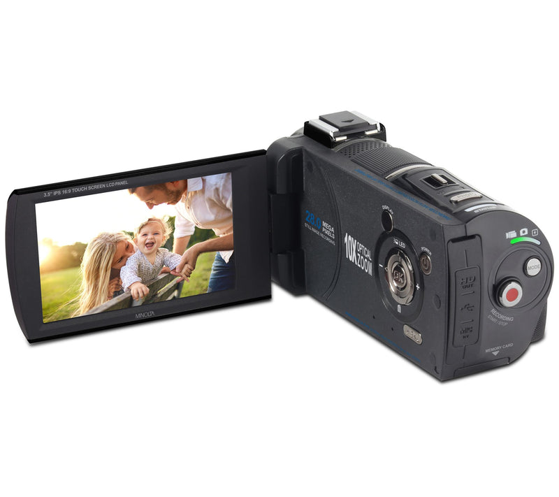 Minolta MN4K100Z_10x Optical Zoom HD Camcorder & 32GB SD Card — View 7