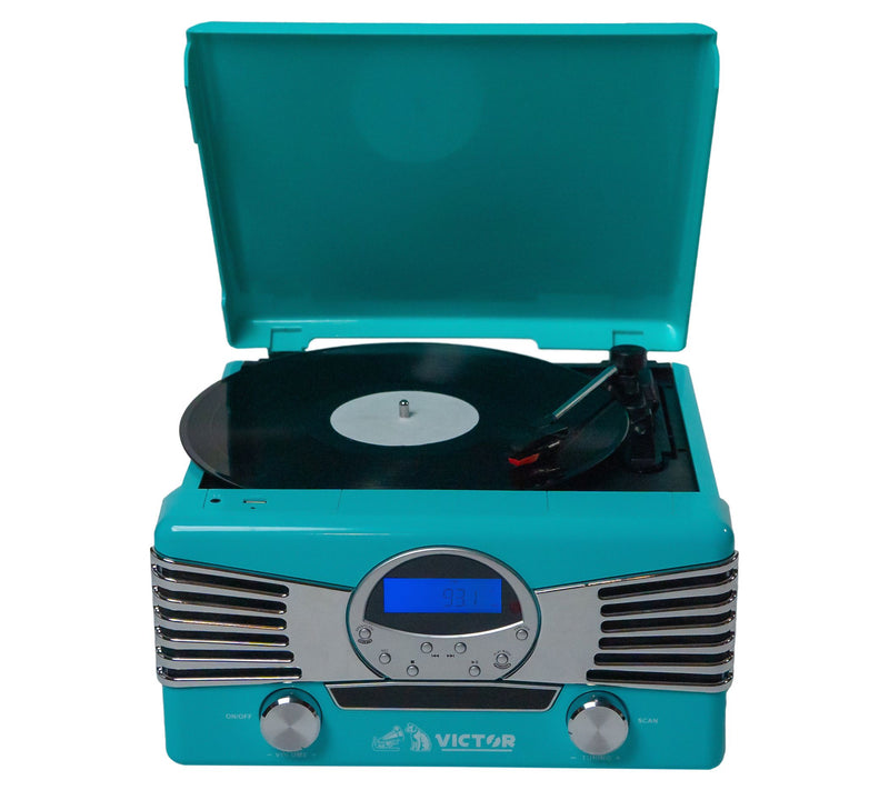 Victor Diner 7-In-1 Turntable Music Center — View 6