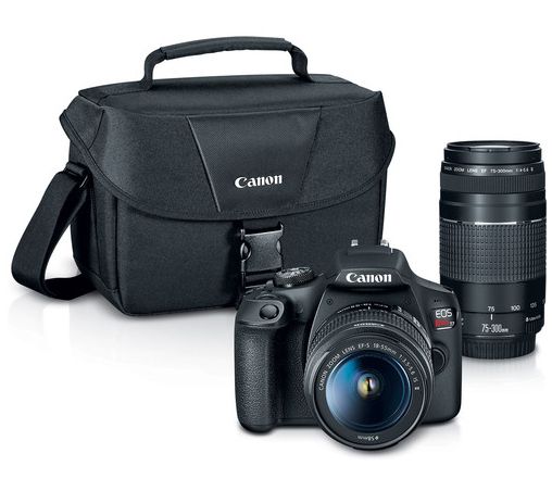 Canon EOS Rebel T7 Camera w/ Lens Bag & Cleanin g Kit — View 3