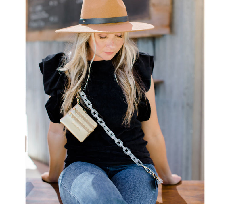 Save the Girls Chain Phone Strap with Zip Pouch — View 11