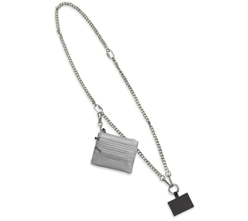 Save the Girls Chain Phone Strap with Zip Pouch — View 9
