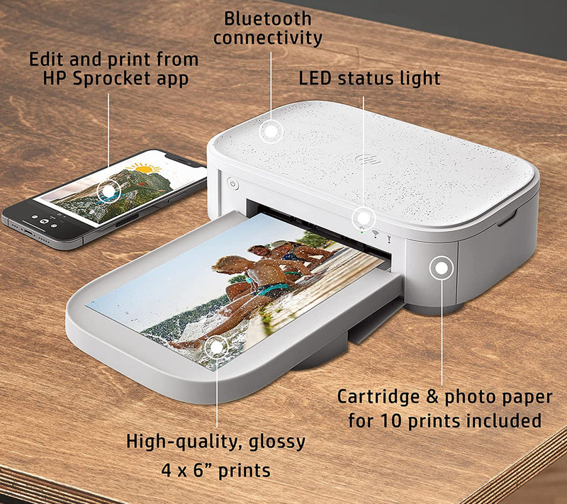 HP Sprocket Studio Plus 4" x 6" Wi-Fi  Portable  Printer — View 9