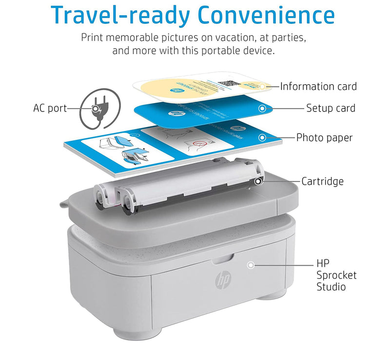 HP Sprocket Studio Plus 4" x 6" Wi-Fi  Portable  Printer — View 4