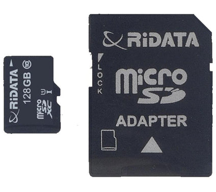 RiData 128GB MicroSD Memory Card with Adapter