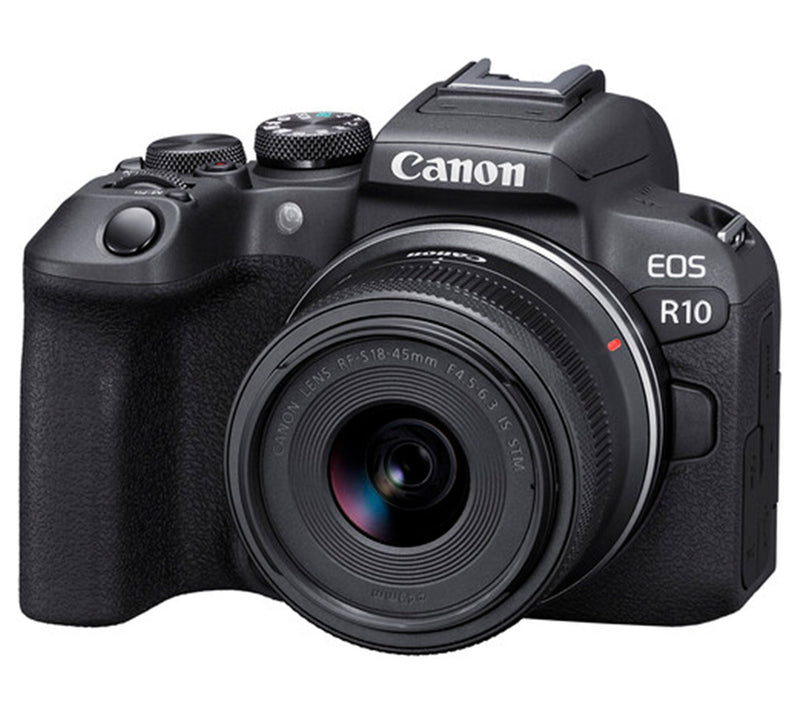 Canon EOS R10 Mirrorless Camera w/ 18-45mm Lens — Main view