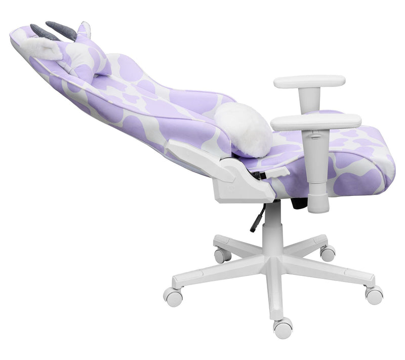 Techni Sport Cow Print Memory Foam Adjustable PGaming Chair — View 9