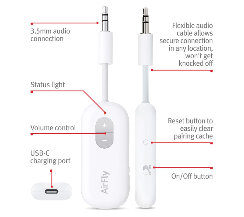 Twelve South AirFly SE Bluetooth Audio Trasnmitter — View 5