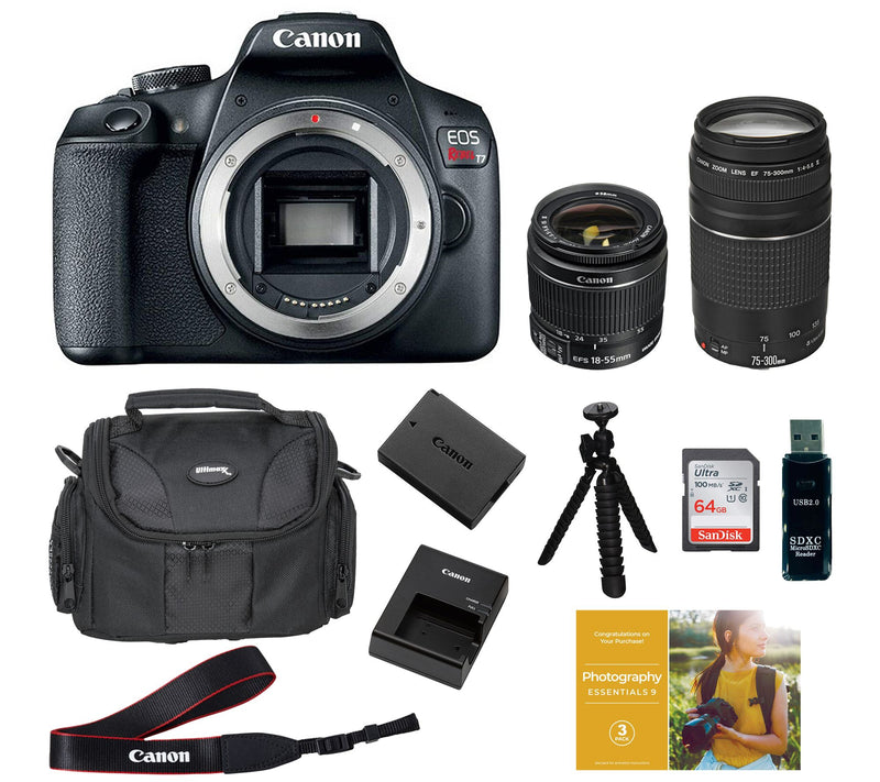 Canon EOS Rebel T7 2-Lens Bundle w/ Accessories& Voucher — View 3