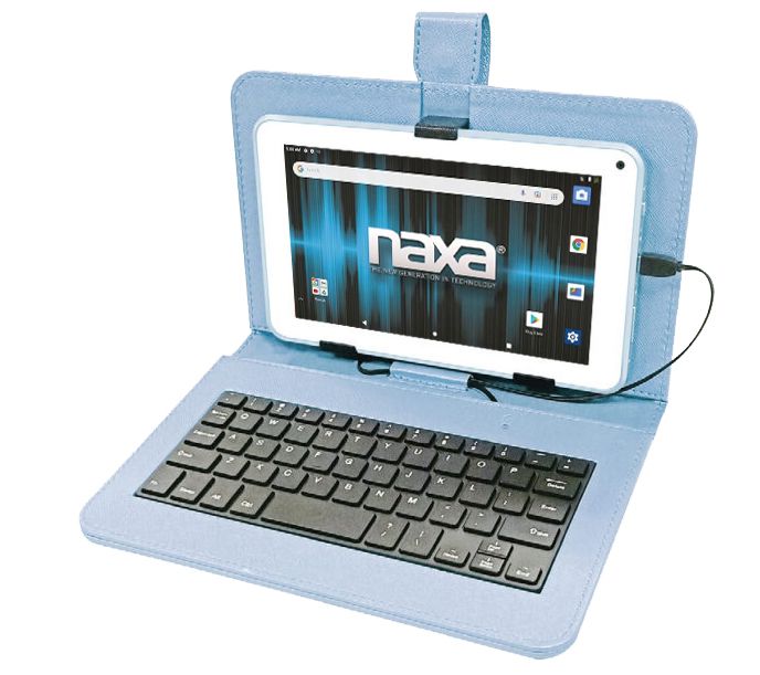 NAXA 7" Core 16GB Android 11 Tablet with Keyboard and Headphones — View 8