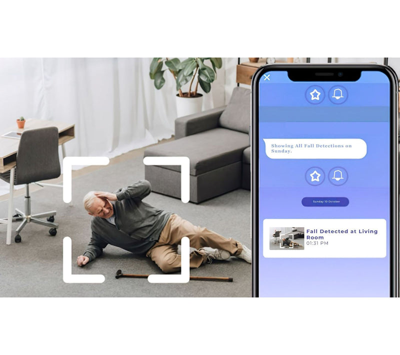 OLA 2-Way Voice Command Smart Security Camera with Fall Detection — View 7