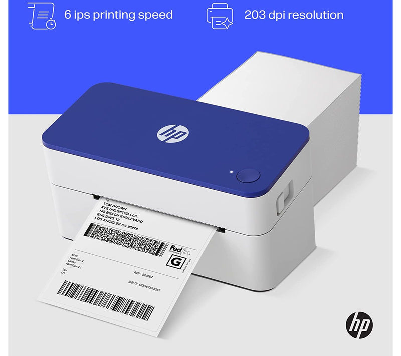 HP Thermal Label Printer, 4x6 Compact Label Printer 203 DPI — View 8