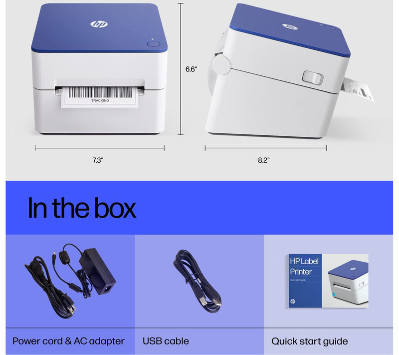 HP Shipping Label Printer, 4x6 Thermal Label Printer 203 DPI — View 4