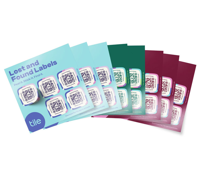 Tile Lost and Found Item Tracker QR Code Labels 40-Count — Main view