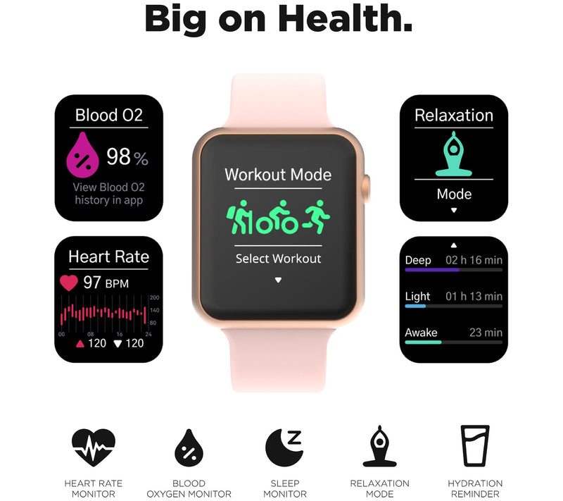 iTOUCH Jillian Michaels Edition Smartwatch Air 4 w/ Mesh Band — View 12