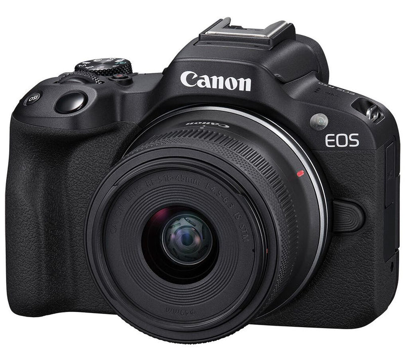 Canon EOS R50 Mirrorless Camera w/ 18-45mm Lens — View 3