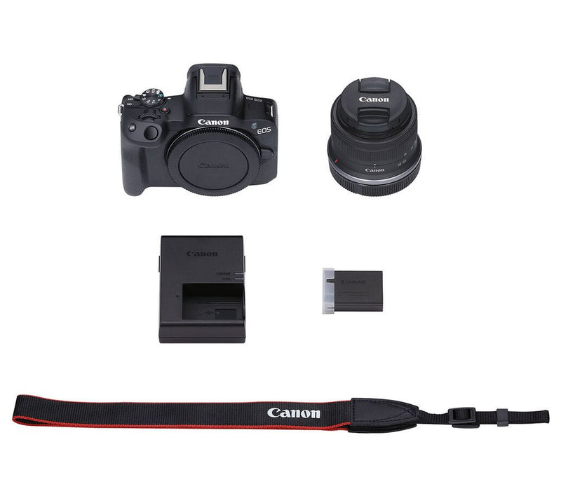 Canon EOS R50 Mirrorless Camera w/ 18-45mm Lens — View 10