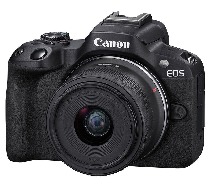 Canon EOS R50 Mirrorless Camera w/ 18-45mm Lens — Main view