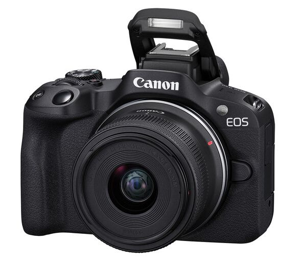 Canon EOS R50 Mirrorless Camera w/ 18-45mm Lens — View 6