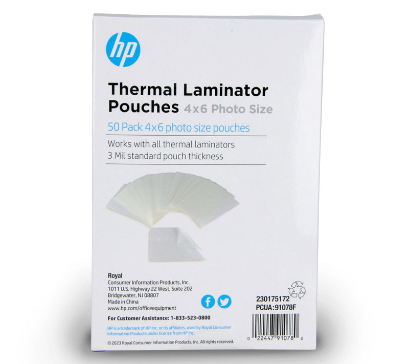 HP 4" x 6" Laminator Pouch 50 Pack — View 4