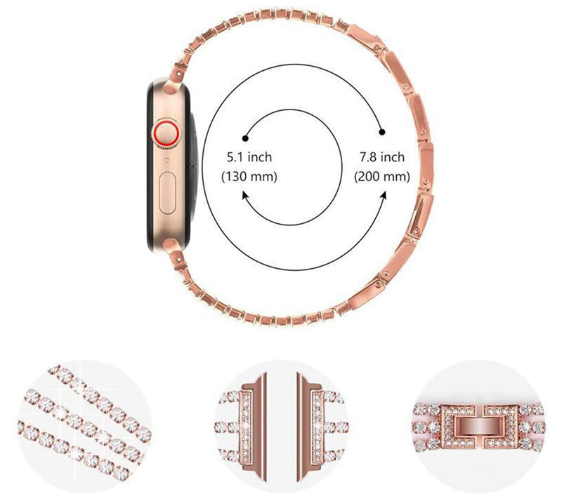 WorryFree Gadgets Apple Watch 38/40/41mm Blingressy Band — View 10