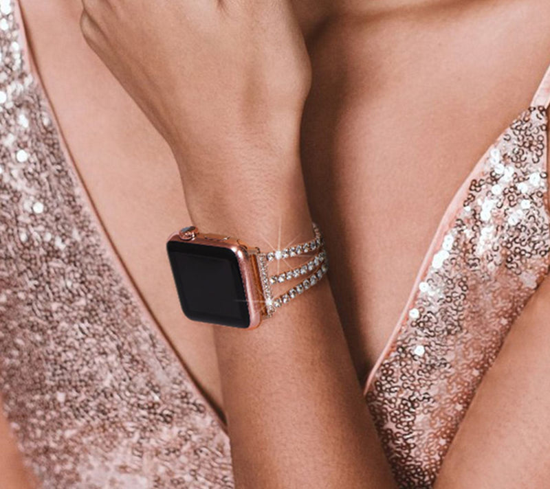 WorryFree Gadgets Apple Watch 38/40/41mm Blingressy Band — View 5