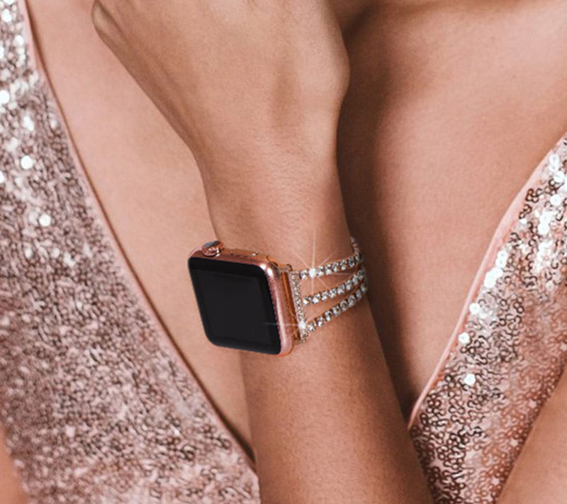 WorryFree Gadge ts Apple Watch 42/44/45mm Blin g Dressy Band — View 11