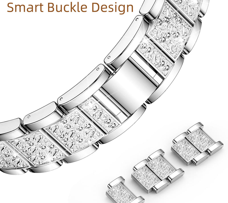 WorryFree Gadgets Apple Watch 38/40/41mm S-BlocMetal Band — View 8