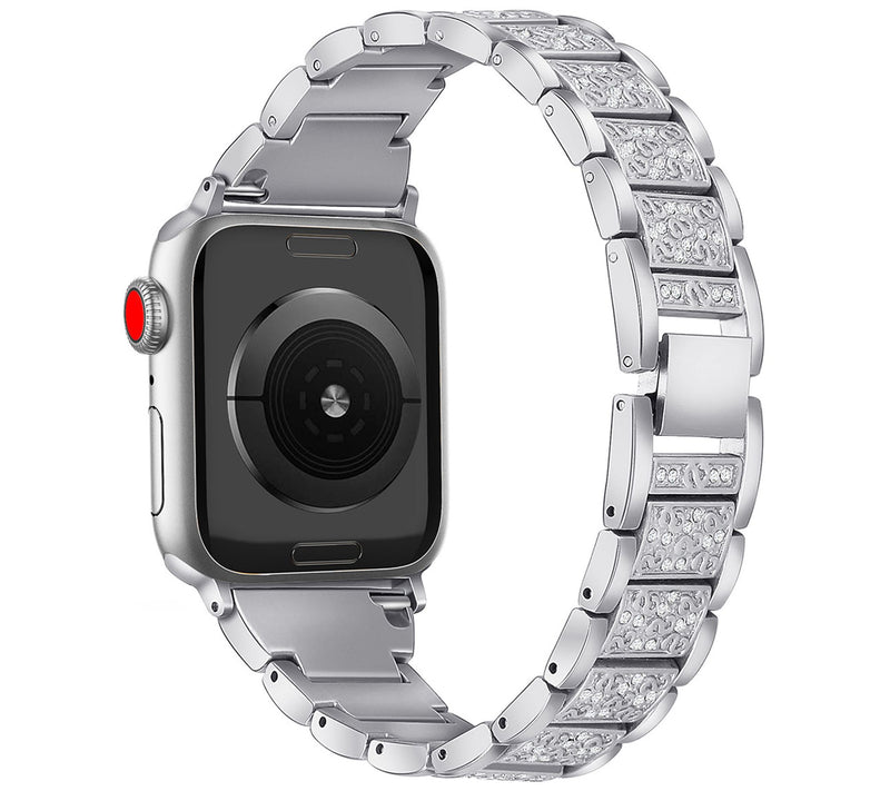WorryFree Gadgets Apple Watch 42/44/45mm S-BlocMetal Band — View 6