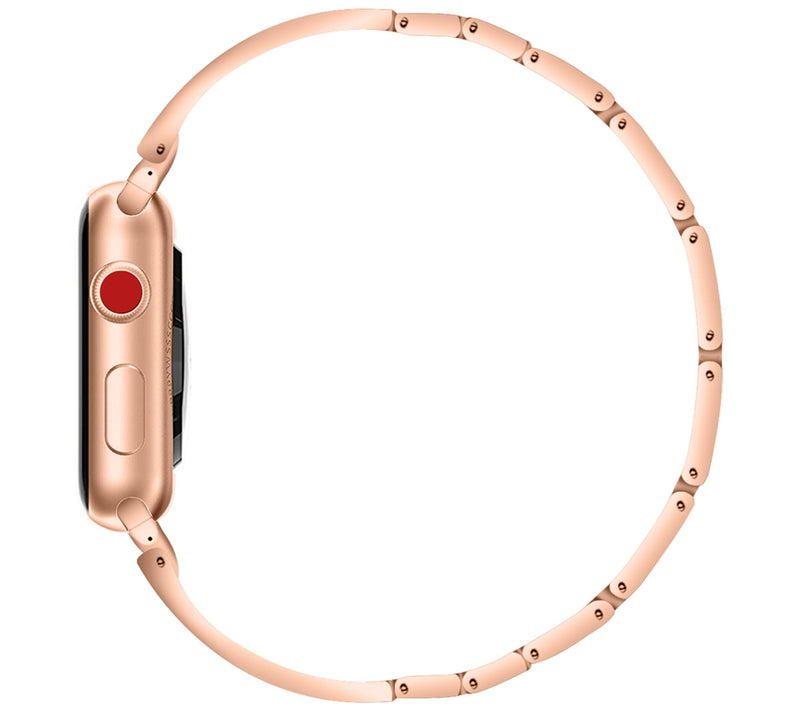 WorryFree Gadgets Apple Watch 44mm Fan Design Metal Band — View 4