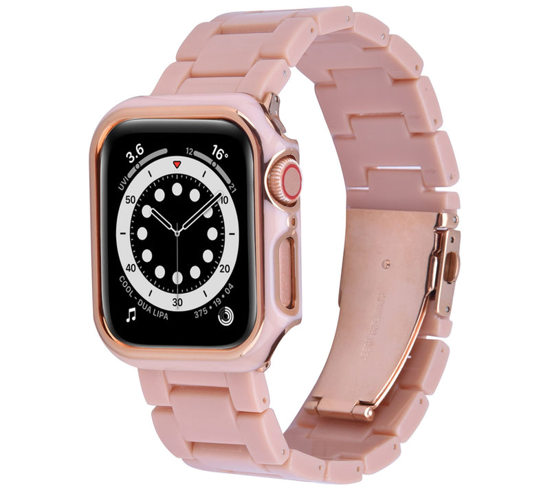 WorryFree Gagdets Apple Watch 40mm Resin Band w/ Bumper Case — View 7