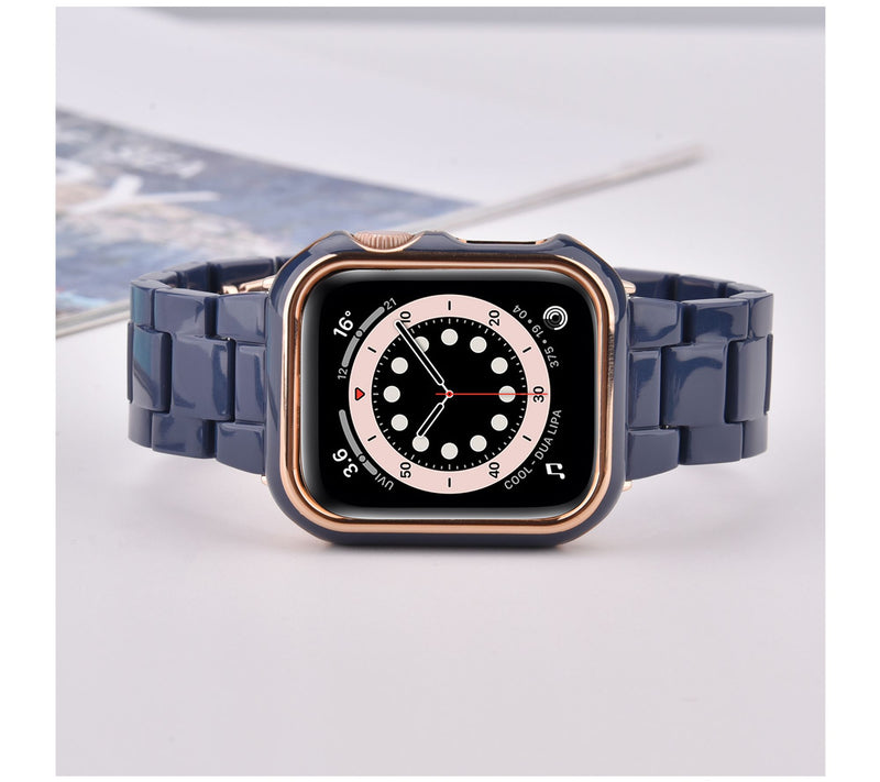 WorryFree Gagdets Apple Watch 40mm Resin Band w/ Bumper Case — View 11