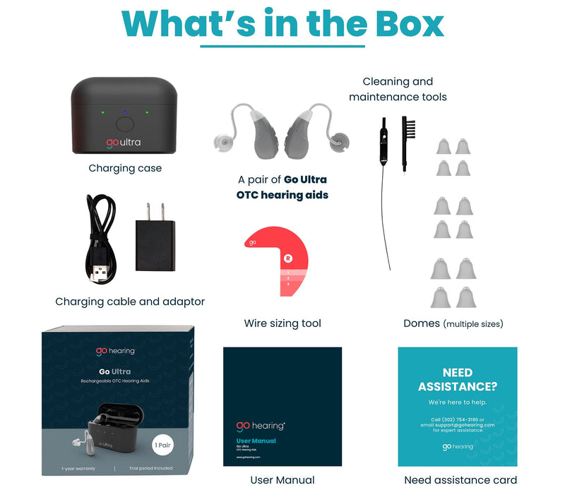 GoHearing GoUltra Rechargeable Hearing Aids and Accessories — View 2