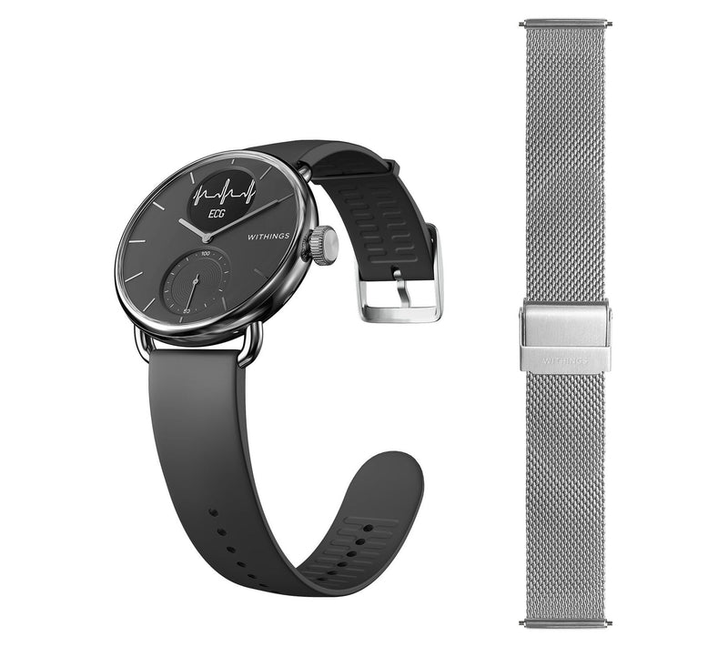 Withings ScanWatch Hybrid 38mm Smartwatch with Additional Band — View 7