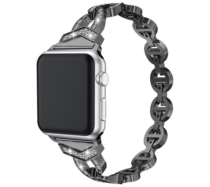 WorryFree Gadgets Apple Watch 38/40/41mm Rhines tone Metal Ban — View 5