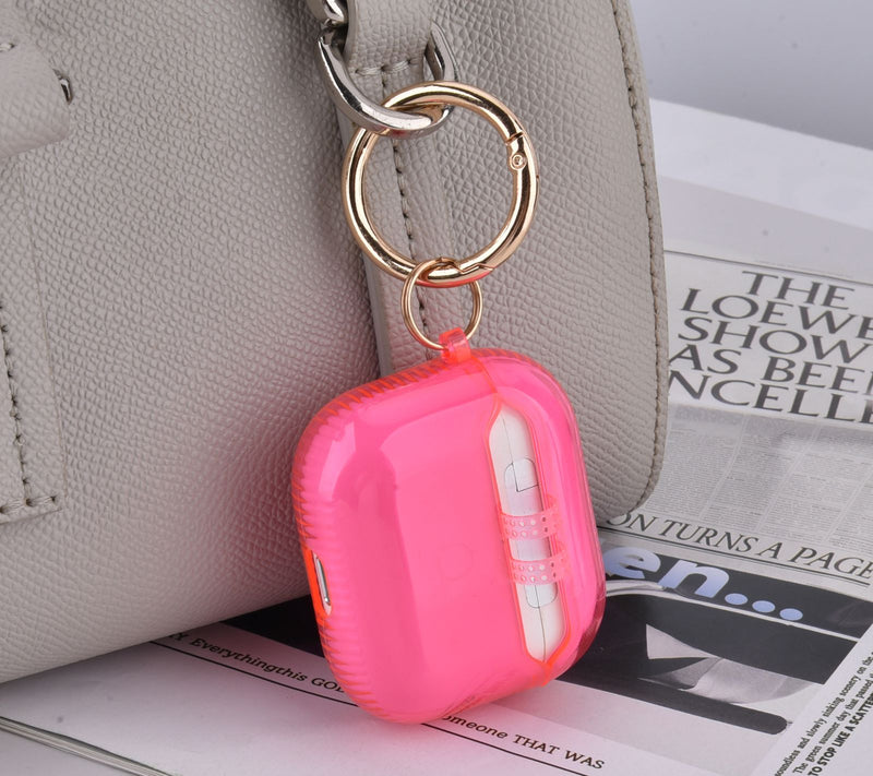 WorryFree Gadgets Apple Airpods 3rd Gen TPU Case w/ Keychain — View 7