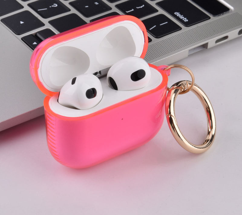 WorryFree Gadgets Apple Airpods 3rd Gen TPU Case w/ Keychain — View 6