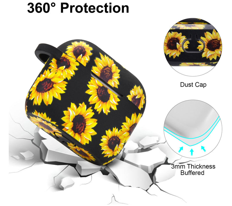 WFG Apple AirPods 3rd Gen Silicone Case w/ PomPom Keychain — View 6
