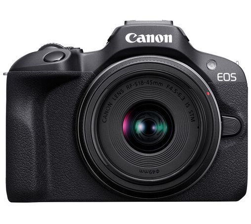 Canon EOS R100 Mirrorless Camera 18-45mm & 55-2 10mm Lens — View 6