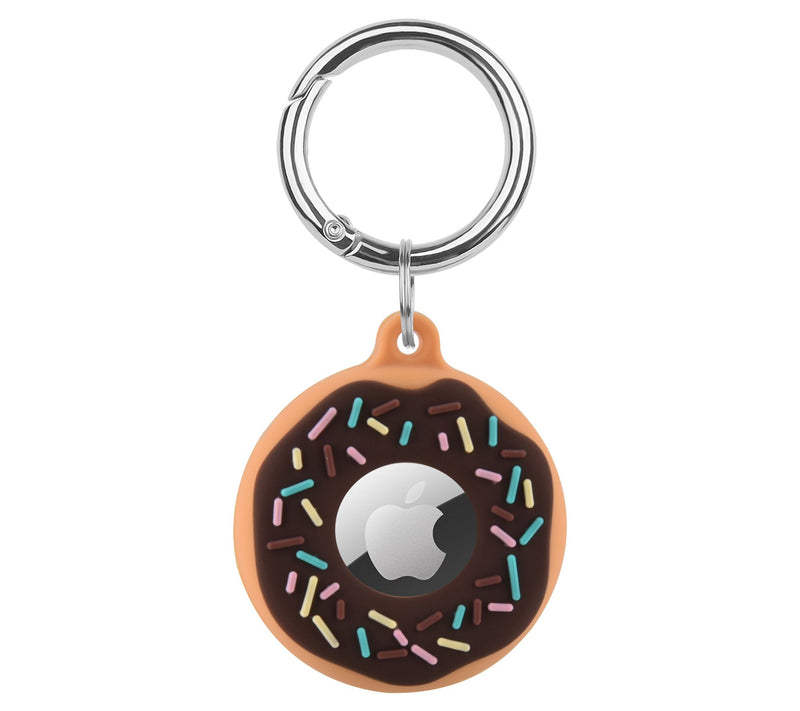 WorryFree Gadgets Apple AirTag Donut Silicone C ase — View 6
