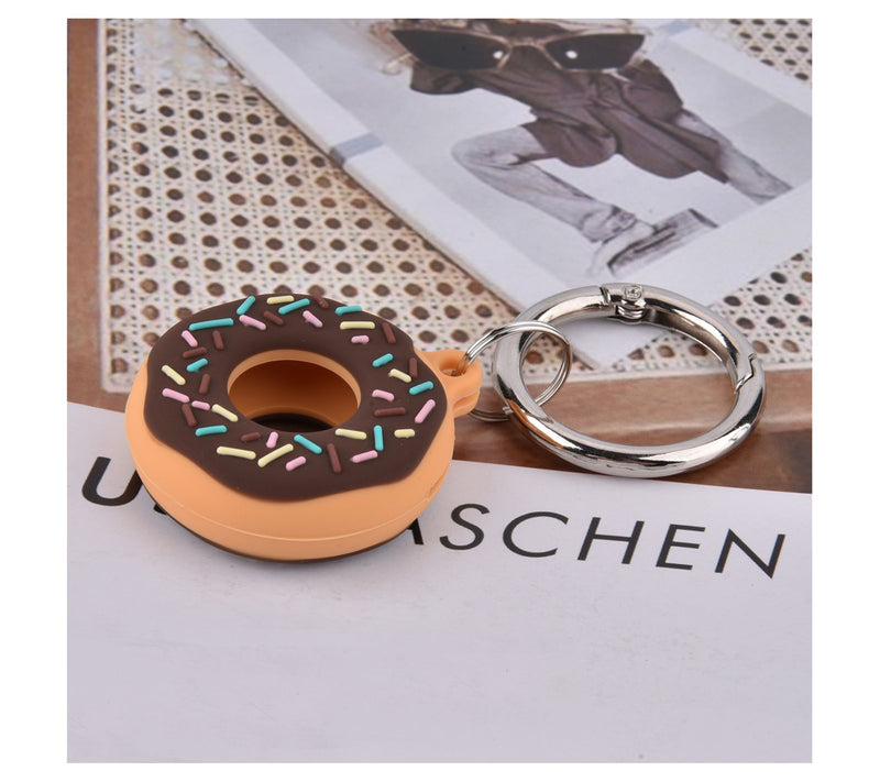 WorryFree Gadgets Apple AirTag Donut Silicone C ase — View 10