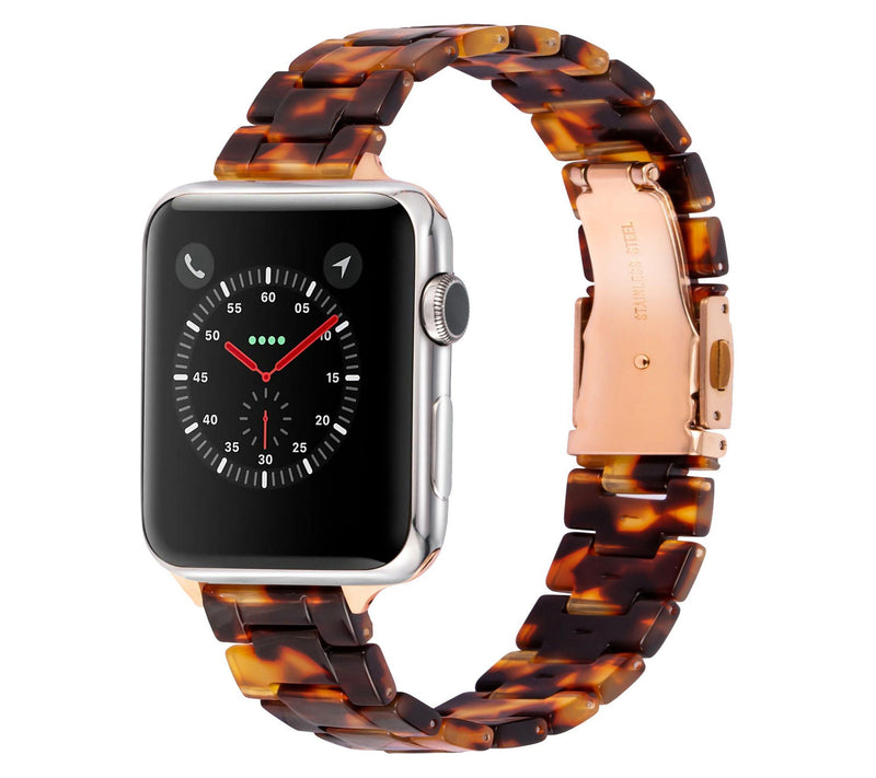 WorryFree Gadgets Apple Watch 45mm Resin Band w/ Buckle — View 4
