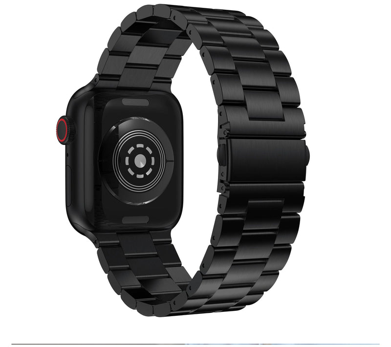 WorryFree Gadgets Apple Watch 45mm Stainless Steel Metal Band — View 9