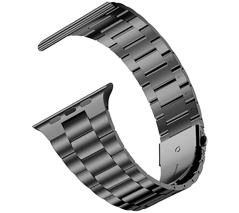 WorryFree Gadgets Apple Watch 45mm Stainless Steel Metal Band — View 8