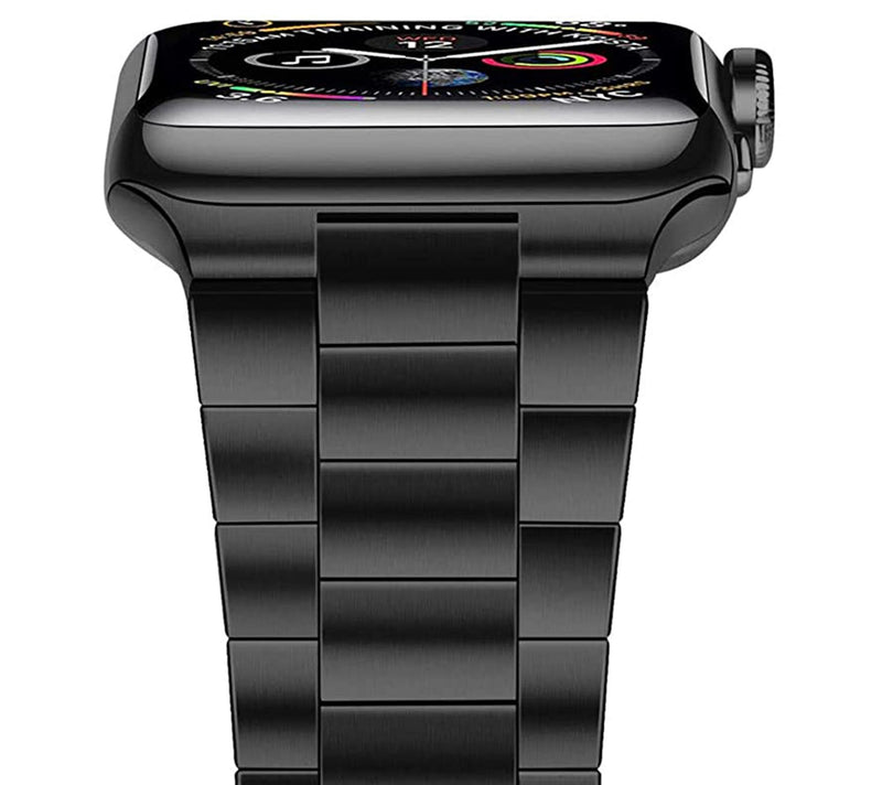 WorryFree Gadgets Apple Watch 45mm Stainless Steel Metal Band — View 10