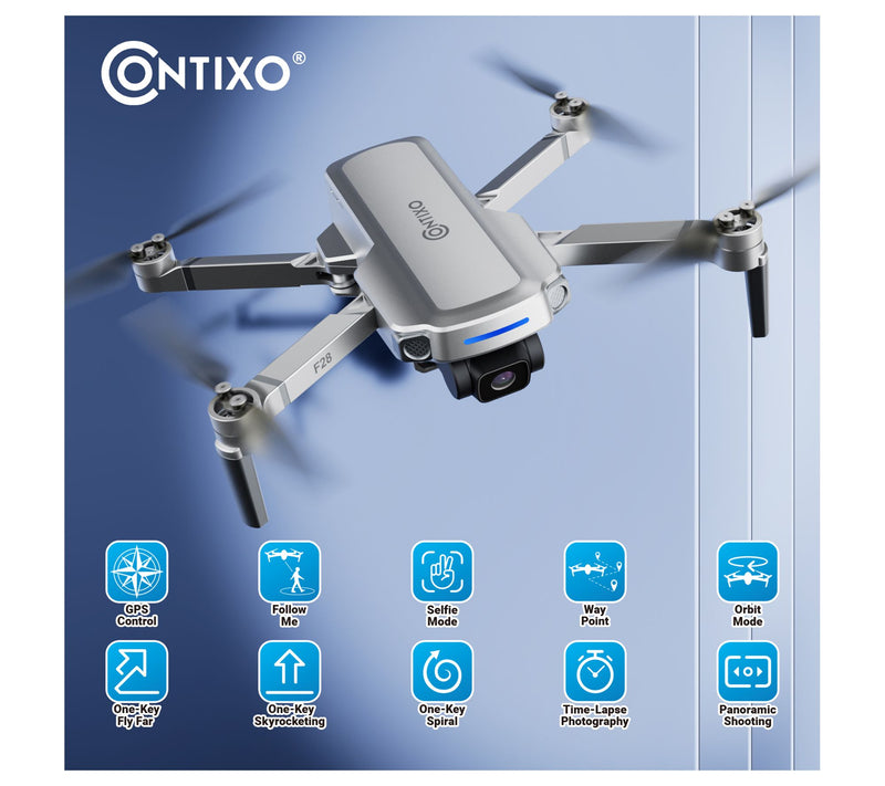 Contixo F28 Foldable GPS Drone 2K FHD Camera w/Carrying Case — View 5