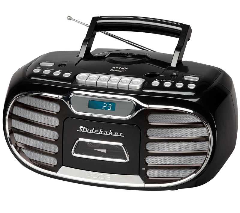 Studebaker Retro Bluetooth Radio with Cassette, CD and AM/FM Radio — View 7