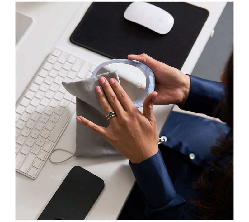 Incipio Set of 2 10W Wireless Charging Mini LED Mirrors — View 12