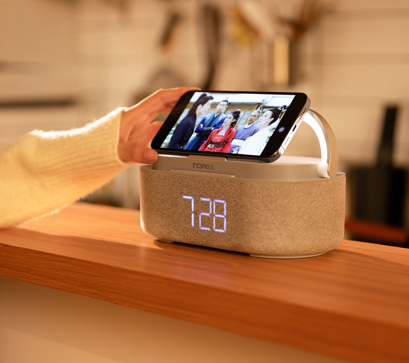 Incipio Wireless Charging Alarm Clock and Speaker — View 6