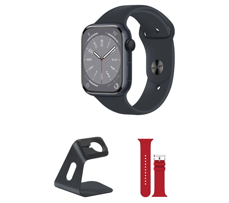 Apple Refurbished Watch Series 8 GPS 45mm M/L Bundle — View 22