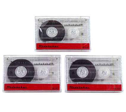 Studebaker Set of 3 Blank Cassettes